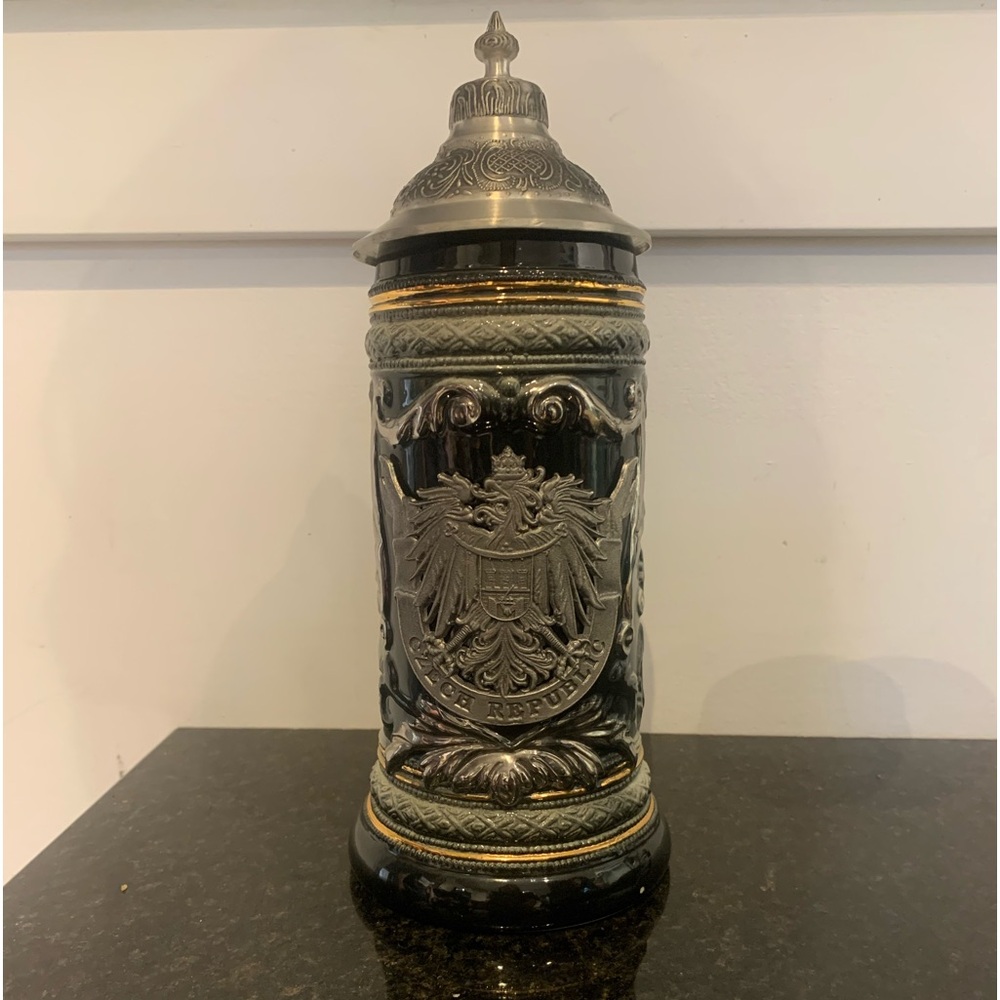 Vintage Czech Republic Hand Crafted Beer Stein